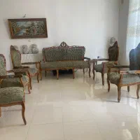 مبل سلطنتی ۹ نفره چوبی، اسکلت محکم، مناسب رویه‌کوب