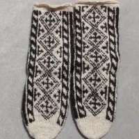 جوراب پشمی وکاموایی ساق بلند