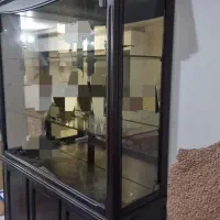 بوفه و ویترین دوتیکه آینه دار از هم جدا