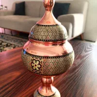 قندان کار دست خاتم کاری شده