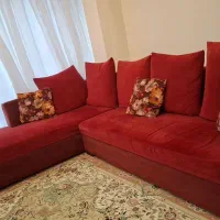 مبل ال راحتی زرشکی