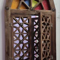 آیینه چوبی منبت کاری