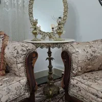 آینه و شمعدان برنز