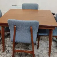 میز صندلی چهار نفره چوب راش
