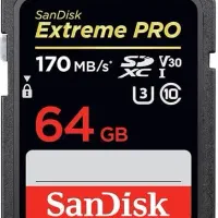 SD کارت 64 گیگ Sandisk سرعت 170 (در حد)