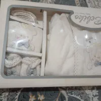 حوله تن پوش نوزادی نوچوب لباسی پیشبند پنج تکه