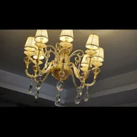 لوستر کریستالی ۸ شاخه|لوستر و چراغ آویز|تهران, جنت‌آباد جنوبی|دیوار
