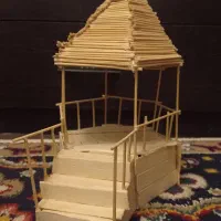 ماکت خانه چوبی