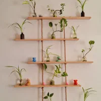 پایه گل شلف استند گل دکوری کاکتوس پتوس باباآدم