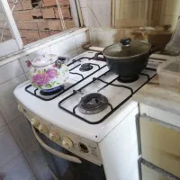 هود و گاز تکنو 4شعله، سالم، شیر برای سینک