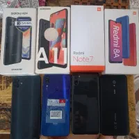 سامسونکA04 A11ردمی8 و نوت 7 64 گیگ رم4