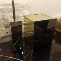 سطل و برس دیواری استیل ۳۰۴ نگیر
