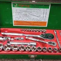 جعبه بکس 28 پارچه 1/2 و 1/4 اینچ تاپ تول