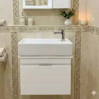روشویی کابین تنوع مختلف pvc ضد اب آیینه باکس