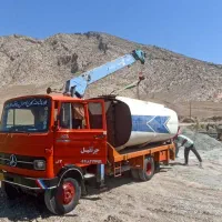 حمل تیرچه بلوک کانکس ،خودرو تصادفی با جرثقیل صحنه