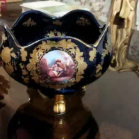 سرویس ظروف سورمه ای رنگ لیلی و مجنون