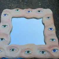 ساخت آینه دستساز  پینترسی با طرح و رنگ دلخواه
