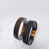 دستبند چرم طبیعی