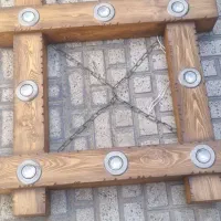 لوستر چوبی وشلف