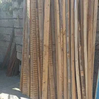 لمه و حلب و درب و پنجره چوبی و پایه فنس،