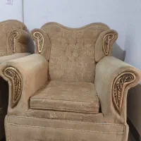 مبل ۶ نفره سالم و شیک با چوب گردو