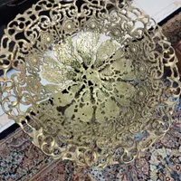 میوه خوری برنج صد در صد نو به هیچ وجه استفاده نشد|مجسمه، تندیس، ماکت|پرند, |دیوار