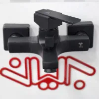 ست شیرآلات سیمینه مشکی برلیان