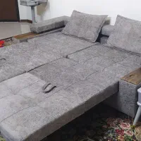 مبل تخت خواب شو و میز جلو مبلی ست