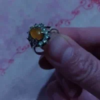 گوشواره و انگشتر نقره 925
