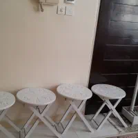 ۴ عدد میزتاشو پذیرایی به همراه استند نگهدارنده