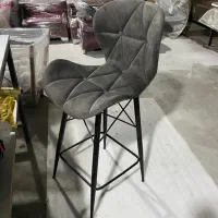 صندلی اپن جزیره پایه فلز پارچه کانتر