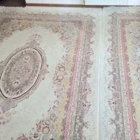 فرش ۷۰۰شانه گردویی روشن و یک عدد تکی تیره