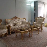 میز عسلی ورق طلا