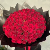 گل رز لوکس هلندی شیک لاکچری ۵۰ شاخه