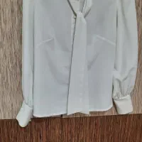 شومیز شیری کراوات دار سایز ۴۰ ،۴۲ نو