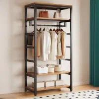 استند کتابخانه شلف دیواری چوبی فلزی پینترستی
