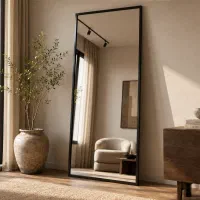 آینه قدی فلزی مستطیل (دیواری)