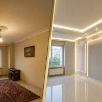 بازسازی آپارتمان نقاشی، ام‌دی‌اف، کناف، سرامیک