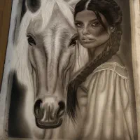 نقاشی سیاه قلم هایپررئال