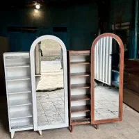 قاب آینه ریلی طرح کتابخونه و جاکفشی