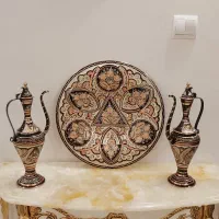 سینی و گلاب پاش مسی