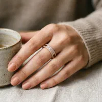 انگشتر ژوپینگ طلایی کاملا نو