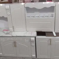 کابینت آماده فلزی درب چوبی