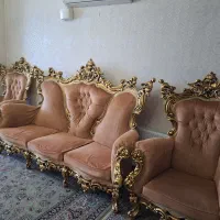 مبلمان چوب کارکرده و سالم
