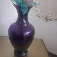 گلدان با گل40سانت