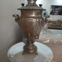 سماور برنجی بکر بدون زدگی و مهر دار