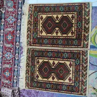 یک جفت فرش دستباف کوچک سایز رو پشتی (فوری)
