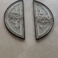 شیشه ویترای درب چوبی