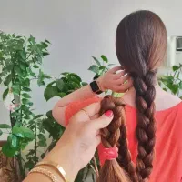 خریداری موهای بور خام طلایی رنگی حنا دار