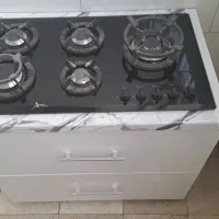 گاز رومیزی پنج شعله اخوان با کابینت